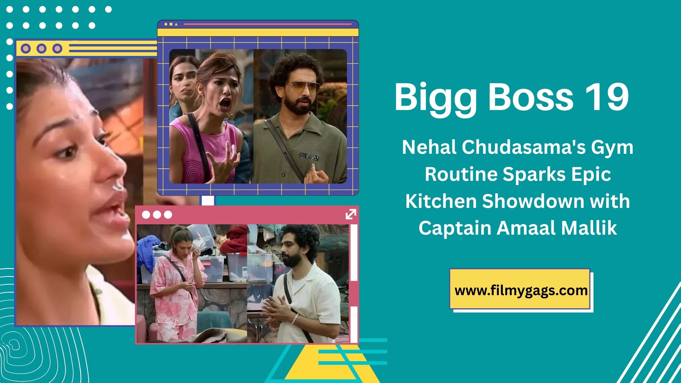 Bigg Boss 19: Nehal Chudasama's Gym Routine Sparks Epic Kitchen Showdown with Captain Amaal Mallik