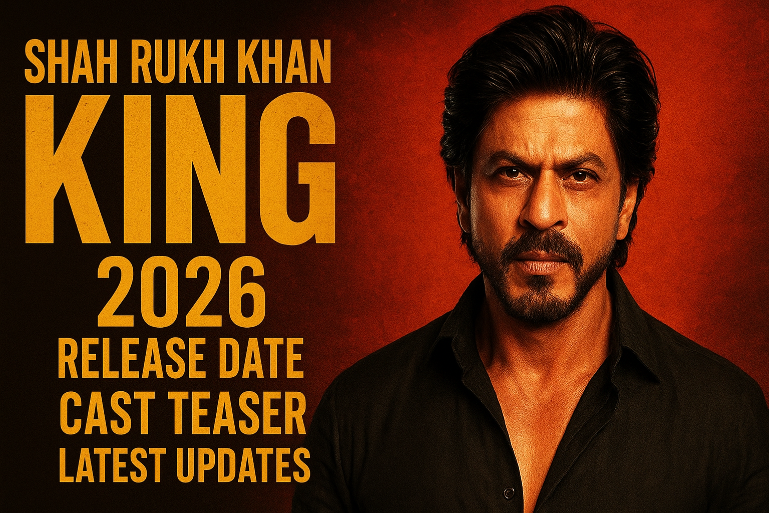 Shah Rukh Khan King 2026 Release Date Cast Teaser and Latest Updates