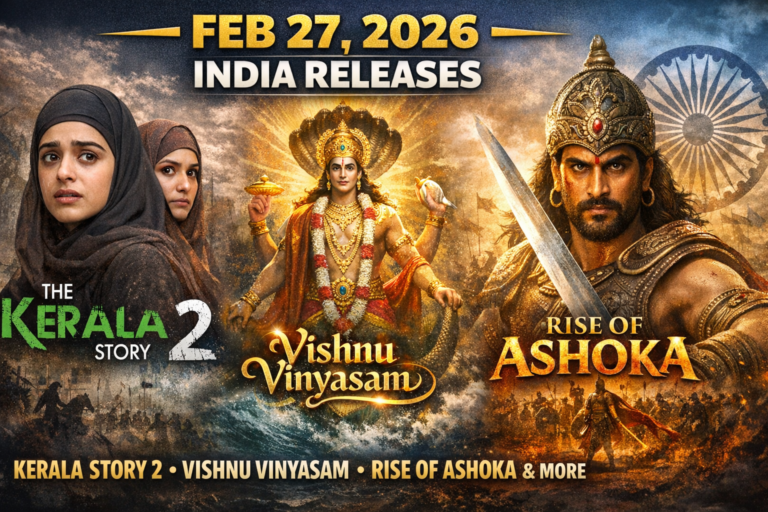 Feb 27 2026 India Releases Kerala Story 2 Vishnu Vinyasam Rise Of Ashoka More
