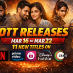OTT Releases Mar 16 to Mar 22 11 New Titles on Netflix Prime JioHotstar ZEE5
