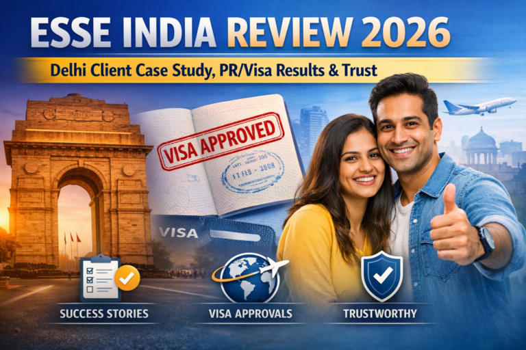ESSE India Review 2026: Delhi Client Case Study, PR/Visa Results & Trust