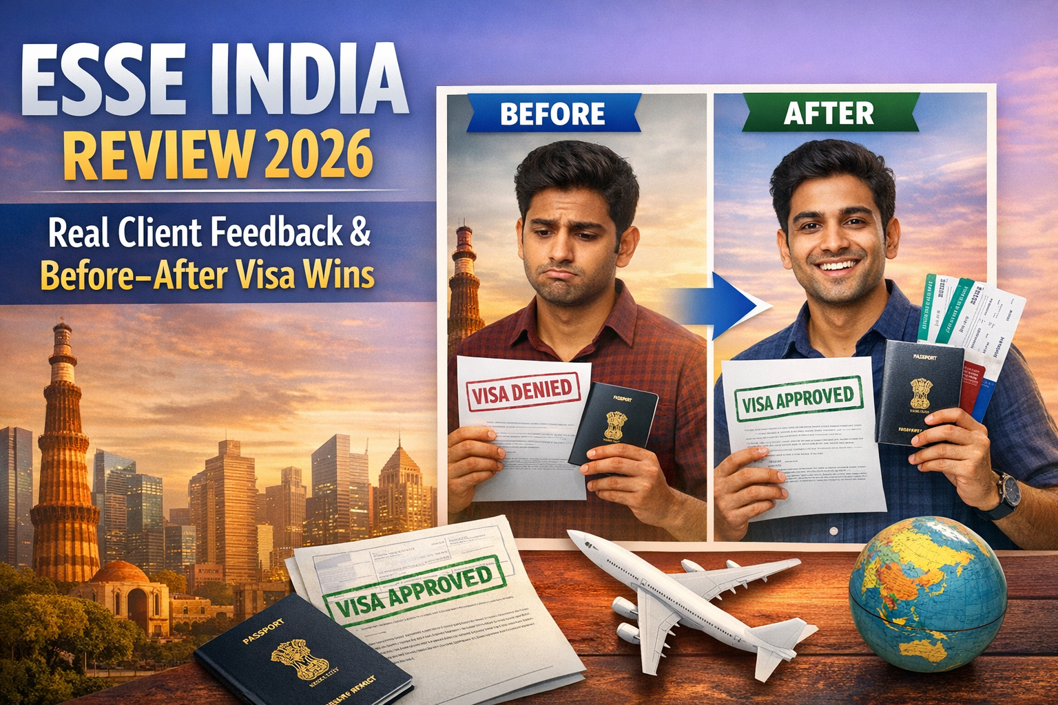 ESSE India Review 2026: Real Client Feedback & Before–After Visa Wins