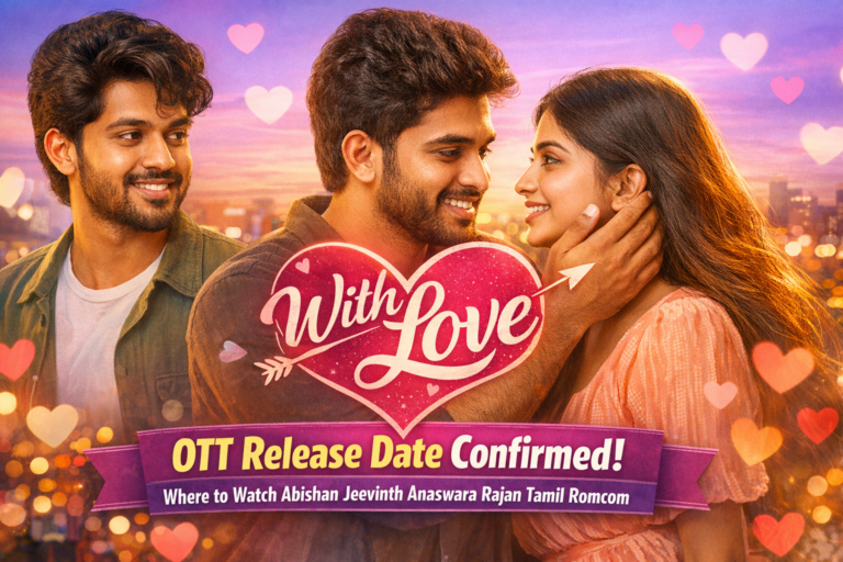 With Love OTT Release Date Confirmed Where to Watch Abishan Jeevinth Anaswara Rajan Tamil Romcom