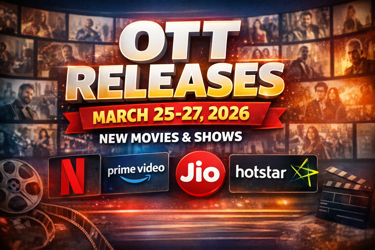 OTT Releases March 25-27 2026 New Netflix Prime Video JioHotstar Movies Shows