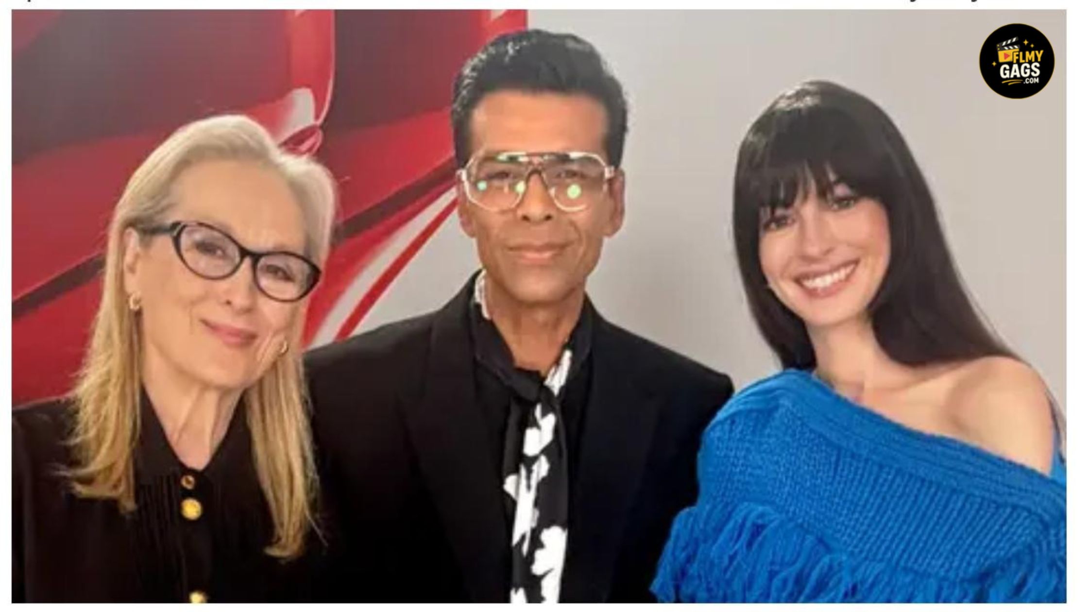 Karan Johar Meets Meryl Streep & Anne Hathaway in Tokyo Ahead of Prada 2