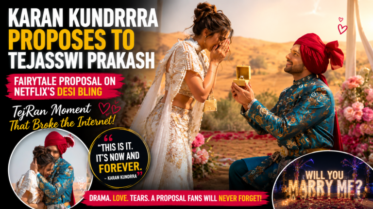 Karan Kundrra Proposes to Tejasswi Prakash on Netflix’s Desi Bling, TejRan Fans Go Emotional