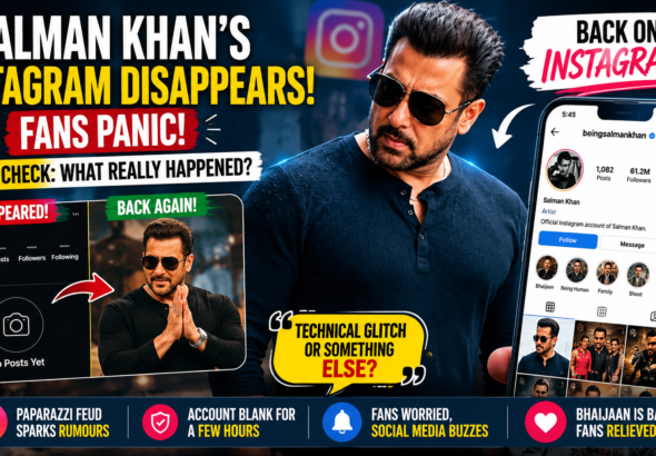 Salman Khan Instagram deleted