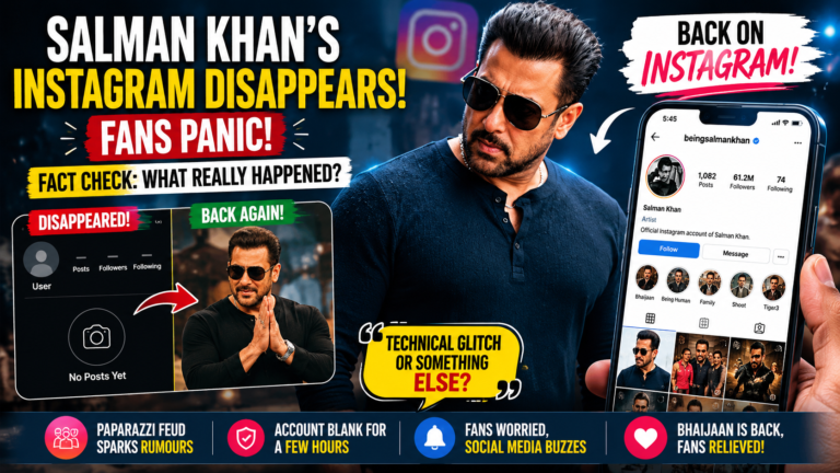Salman Khan Instagram deleted