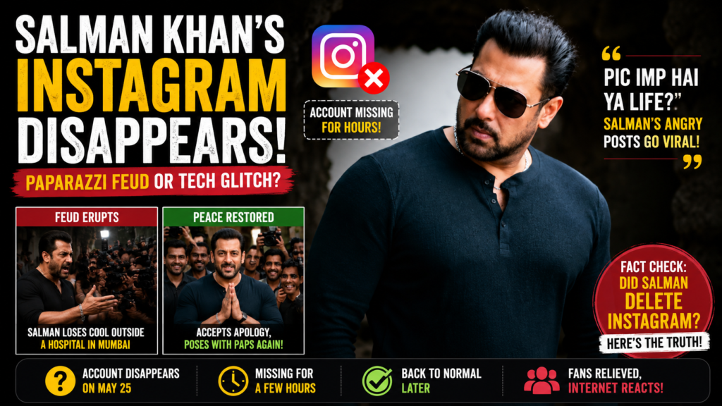 Salman Khan Instagram deleted