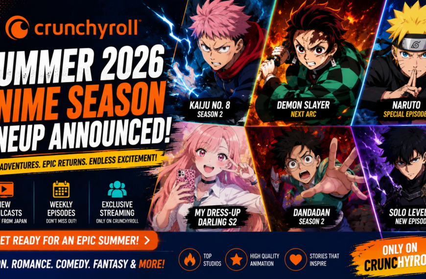 Crunchyroll Summer 2026 Anime Season Lineup Announced! Complete List of New Anime, Returning Hits & What Fans Should Watch