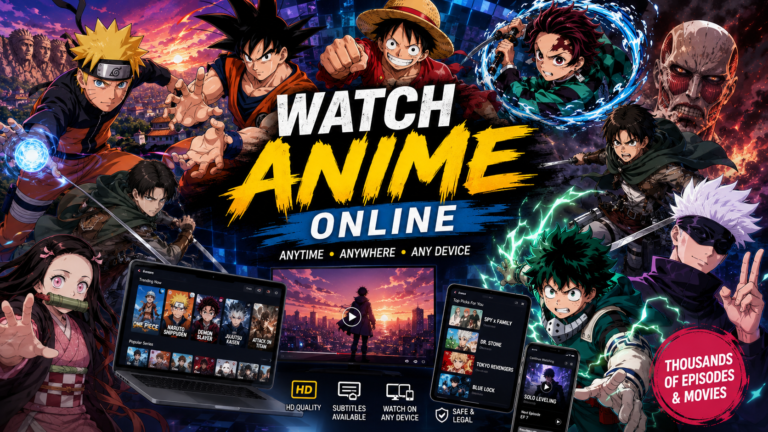 Watch anime online in HD with the best legal streaming platforms in 2026. Discover top anime series, free and premium anime websites, mobile apps, viewing tips, and must-watch titles like Solo Leveling, One Piece, Demon Slayer, Naruto, and Jujutsu Kaisen.
