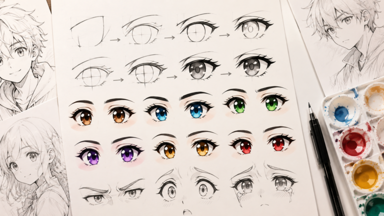How to Draw Anime Eyes, Anime Eyes Drawing, Anime Eye Tutorial, Anime Drawing for Beginners, Manga Eyes, Anime Art Guide, Draw Anime Characters, Anime Illustration, Anime Sketch Tutorial, Digital Anime Art, Anime Character Design, FilmyGags