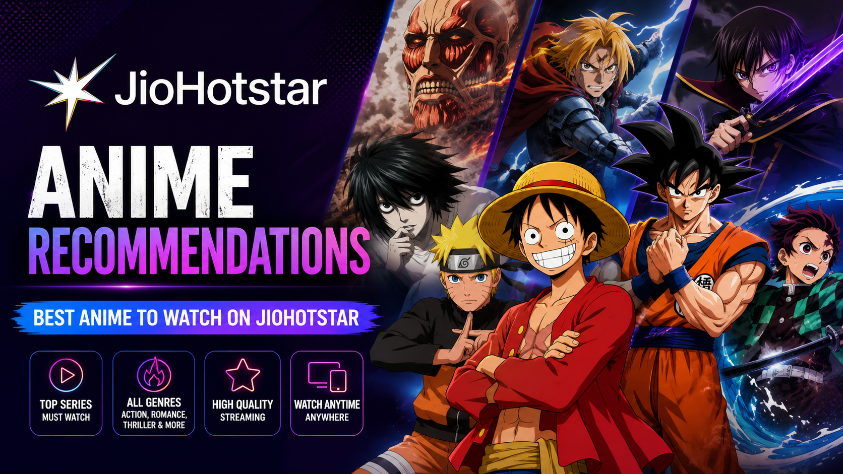 JioHotstar Anime Recommendations: The Best Anime to Watch on JioHotstar in 2026