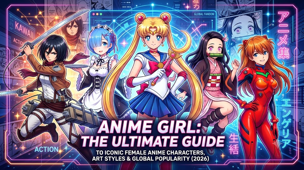 Anime Girl: The Ultimate Guide to Iconic Female Anime Characters, Art Styles & Global Popularity (2026)
