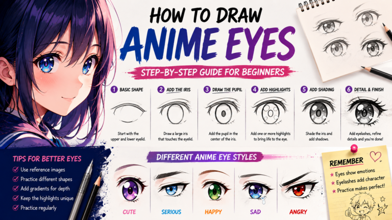 How to Draw Anime Eyes: A Complete Beginner's Guide to Creating Expressive Anime Characters
