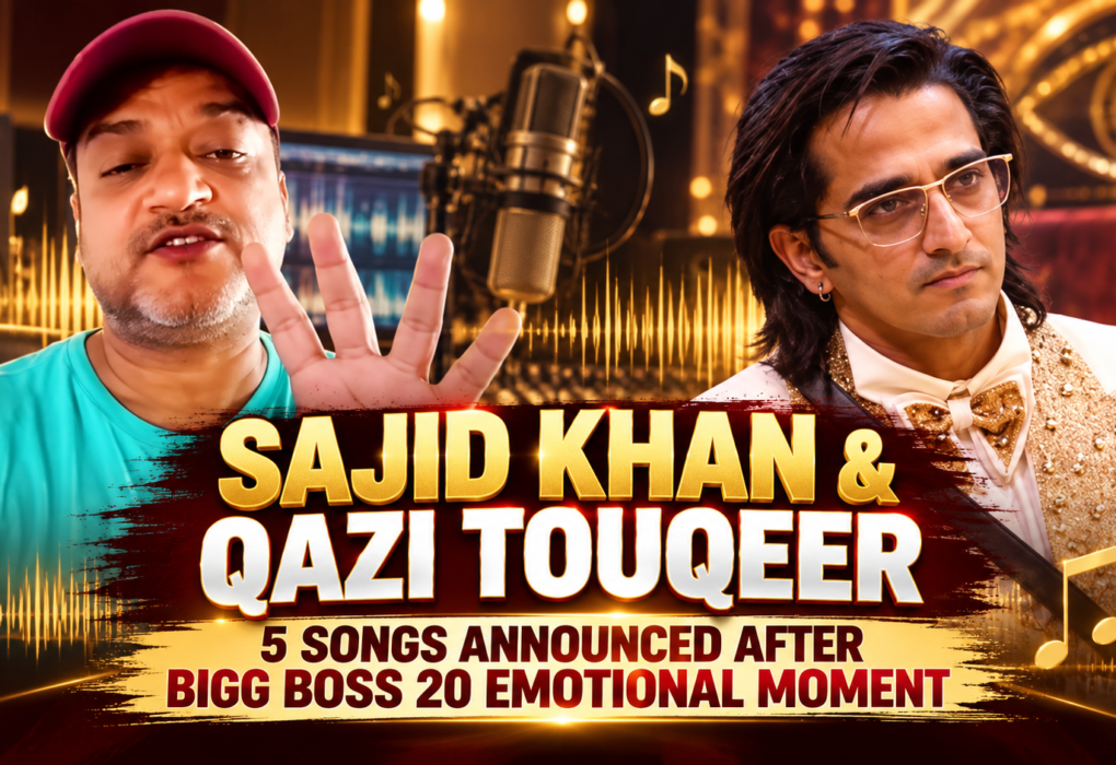 Sajid Khan Announces 5 Songs With Qazi Touqeer After Bigg Boss 20 Breakdown